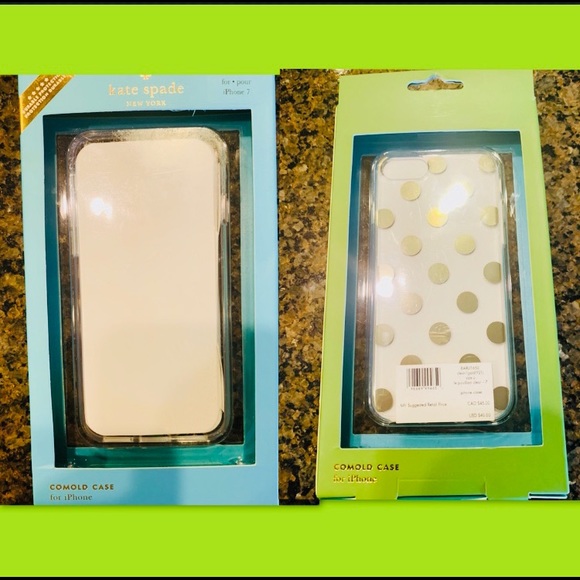 New Kate Spade gold  Dots Protective Case  iPhone7 - Picture 2 of 8